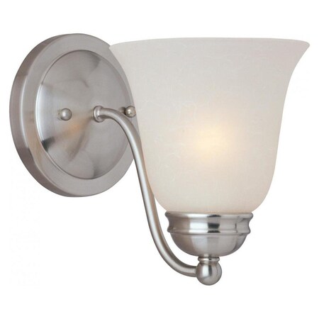 Maxim One Light Satin Nickel Ice Glass Wall Light 85131ICSN